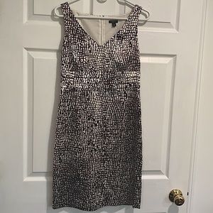 Ann Taylor Sleeveless Animal Print Dress Size 4